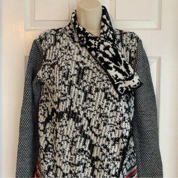 DESIGUAL by Christian Lacroix 46J2L12 Open Front Wrap Sweater Cardigan - Picture 12 of 15